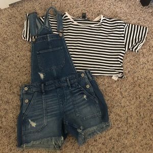 Boyfriend short overall